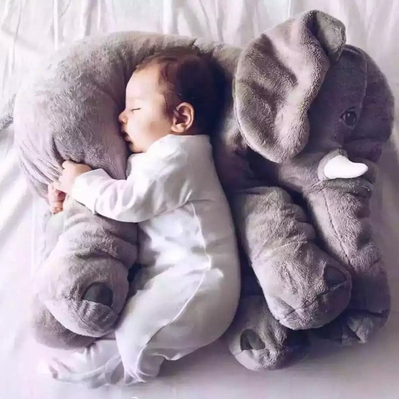 Elephant Plush Pillow Cover – Soft Short Plush Baby & Kids Sleep Cushion Shell
