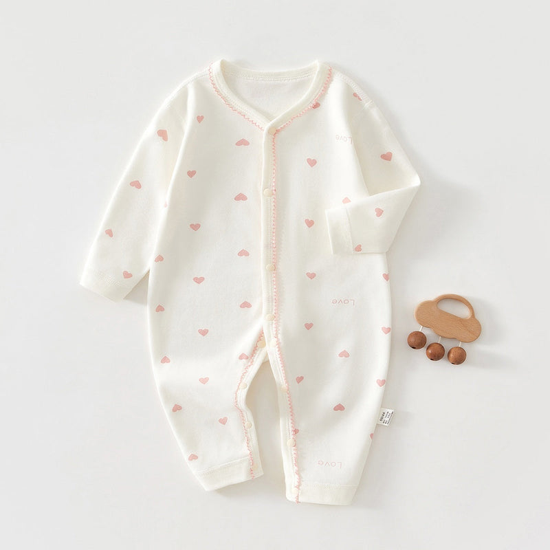 Pure Cotton Long-sleeve Baby Bodysuit