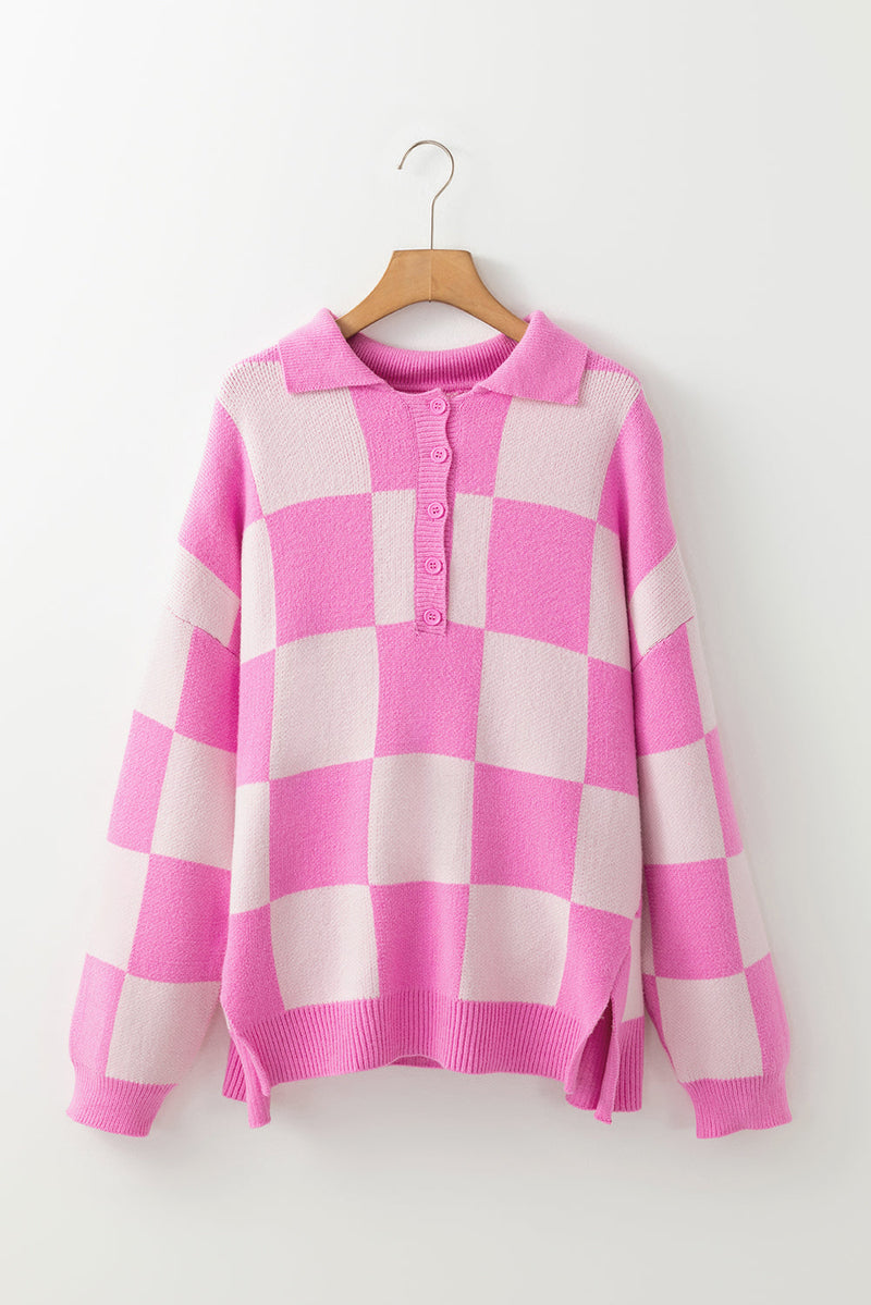 Harper Collared Drop Shoulder Sweater