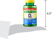 Vitamin D3 Supplement Softgels, 2000 IU, 400 Count + i Sticker Included.