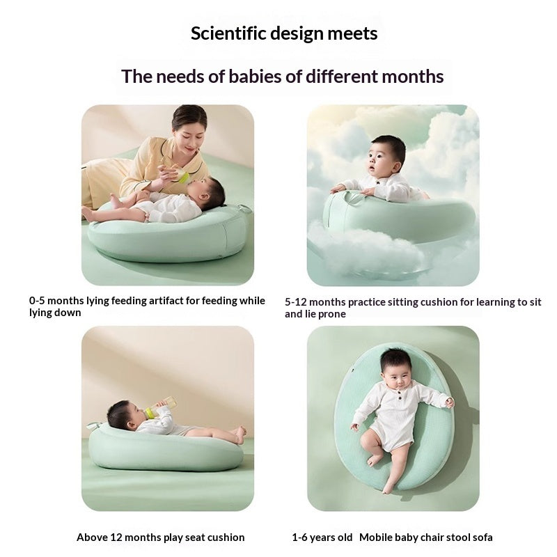 Baby Inclined Wedge Pillow – Cloud-Down Nursing & Feeding Support for Newborns 0–3 Years