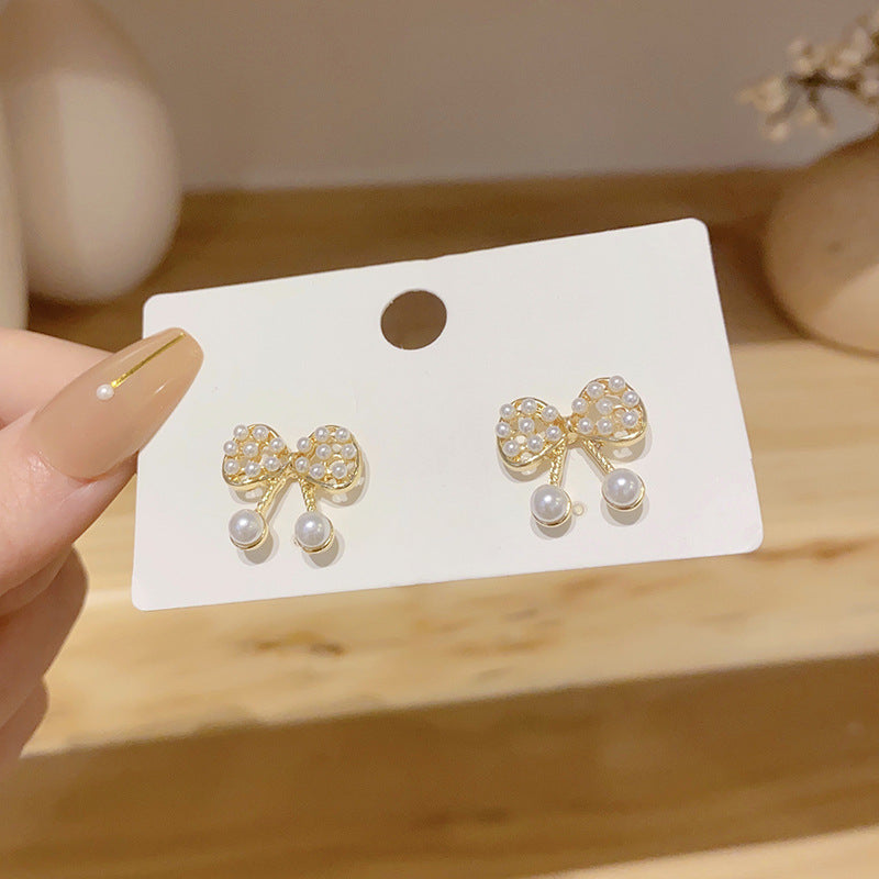 Pearl Hollow Butterfly Earrings