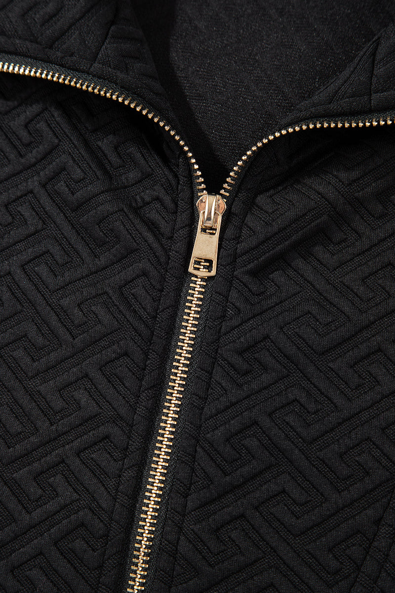 Saige Half Zipper Collared Sweatshirt