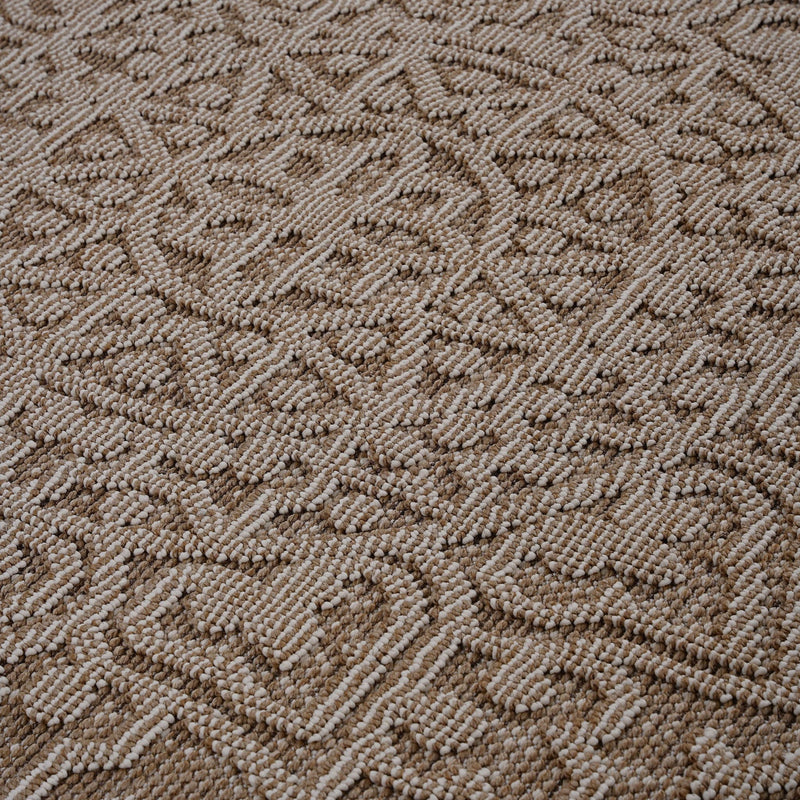 Guros - 8' X 10' Medallion Indoor / Outdoor Area Rug - Beige