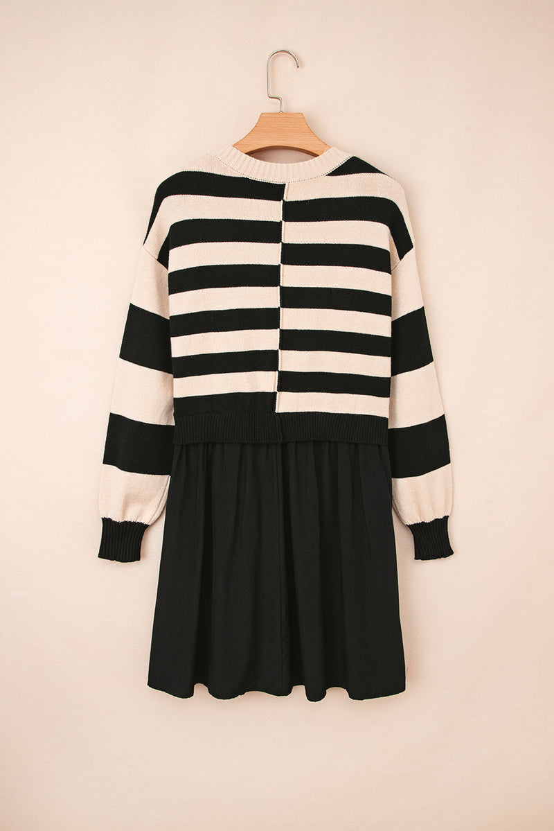 Sofia Waist Splicing Hem Sweater