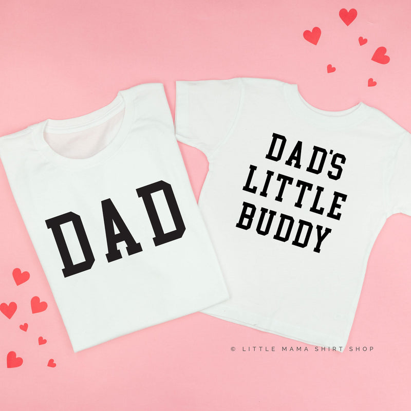 Dad - Varsity Straight Line / Dad's Little Buddy - Set of 2 Tees