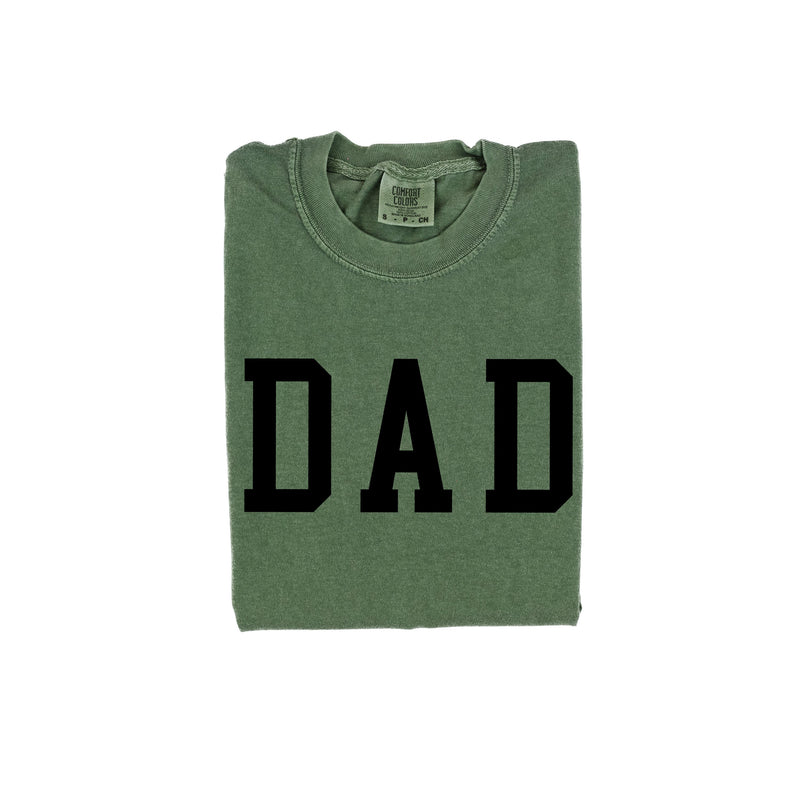 Dad - Varsity Straight Line - Comfort Colors Tee