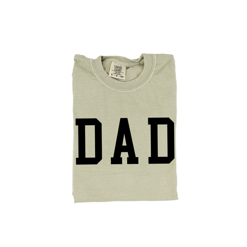 Dad - Varsity Straight Line - Comfort Colors Tee