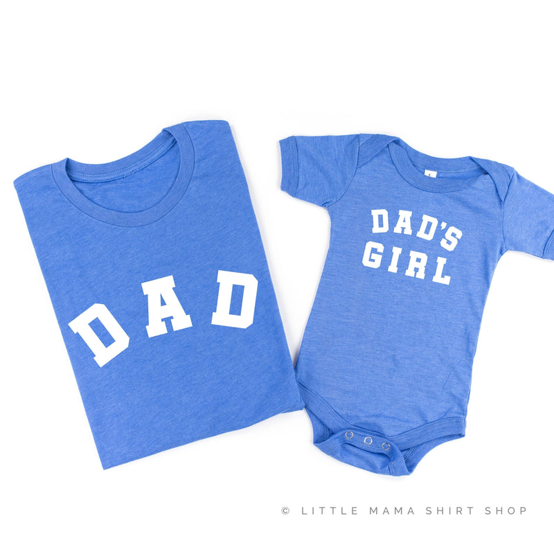 Dad - Arched Varsity / Dad's Girl - Set of 2 Tees