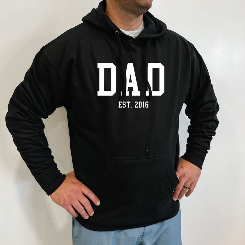 Midweight Father's Day HOODIE - EST. - Select Your Name and Year
