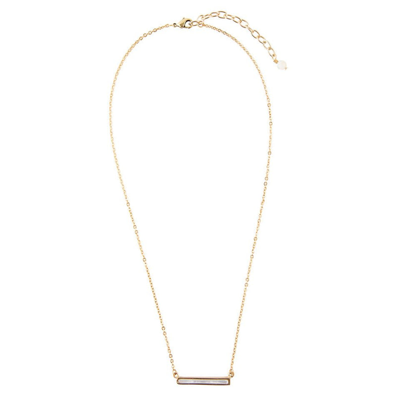 Dainty Mother of Pearl Bar Necklace