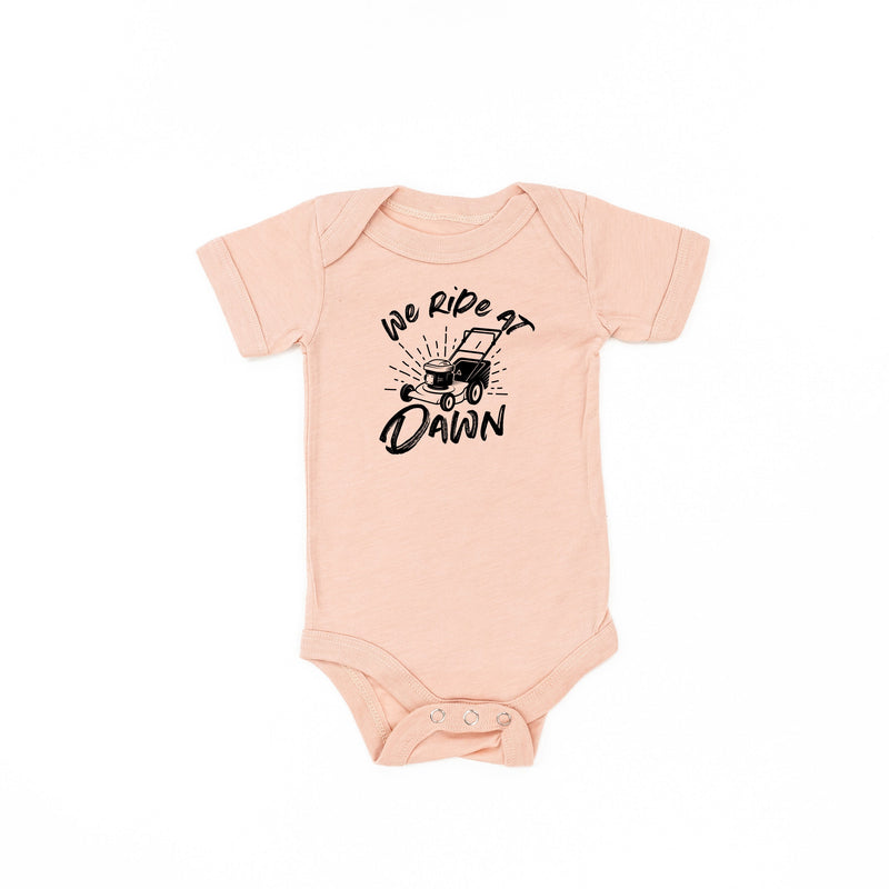 We Ride at Dawn - (Choose Your Mower) - Child Tee