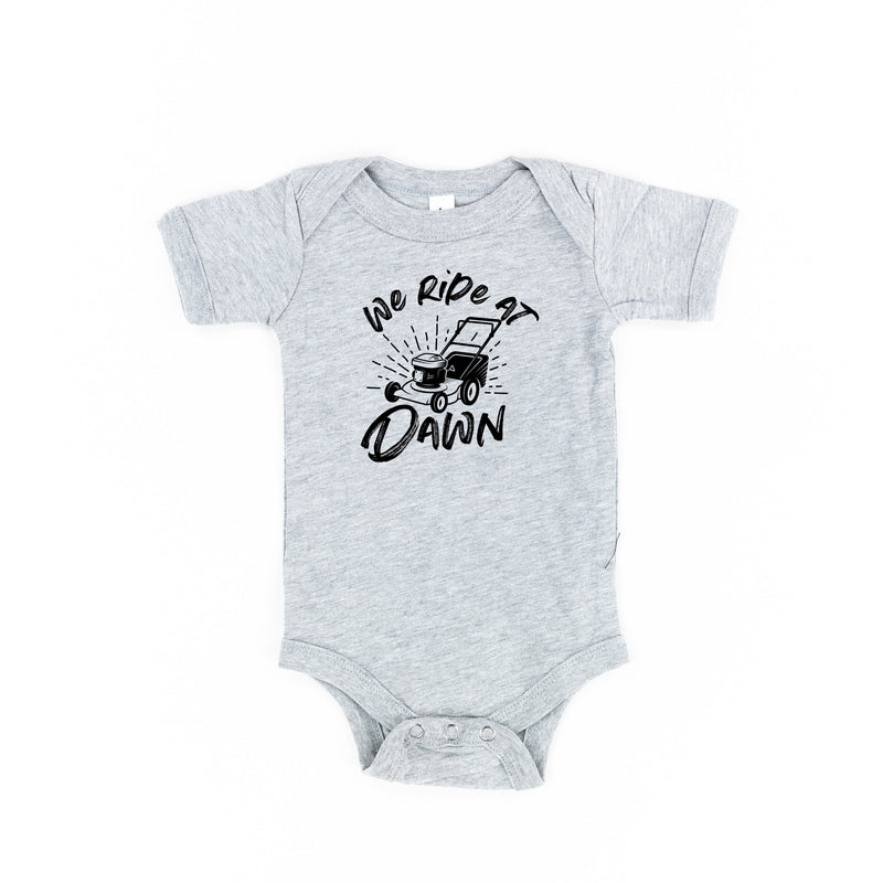 We Ride at Dawn - (Choose Your Mower) - Child Tee