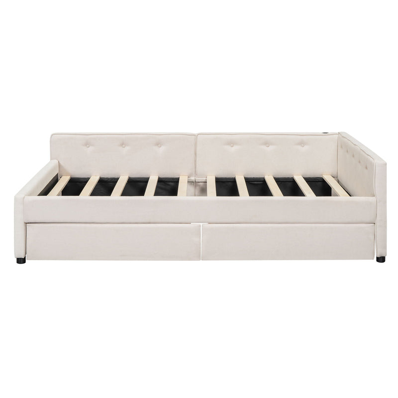 Platform Bed With USB Ports