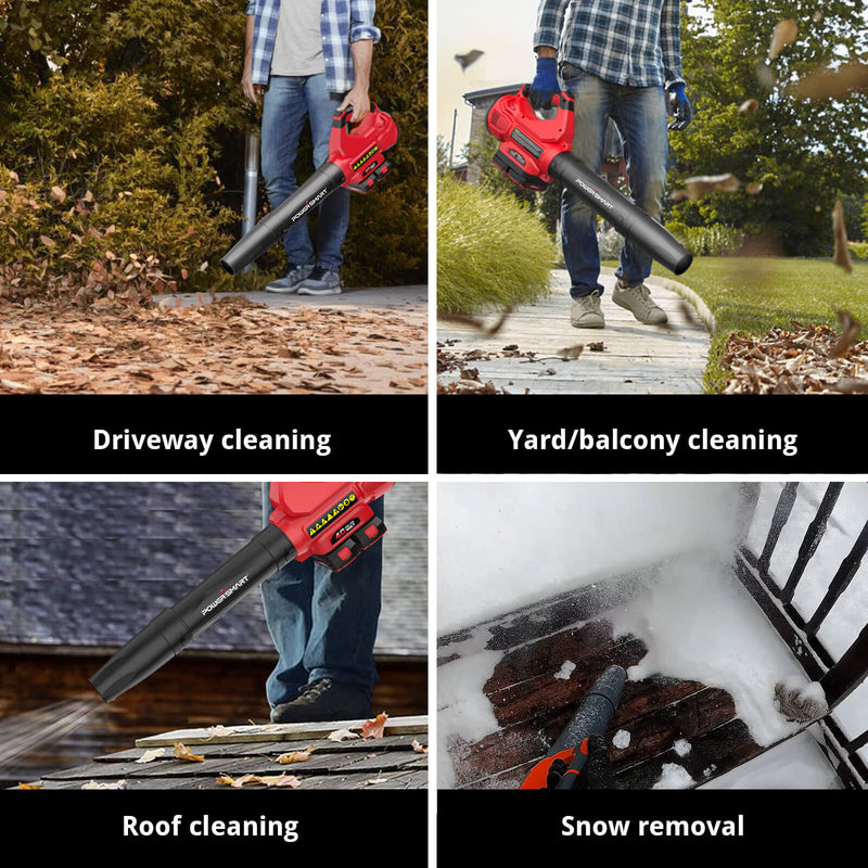 450CFM Cordless Leaf Blower w/ Two 20V Battery and Charger DB2201B