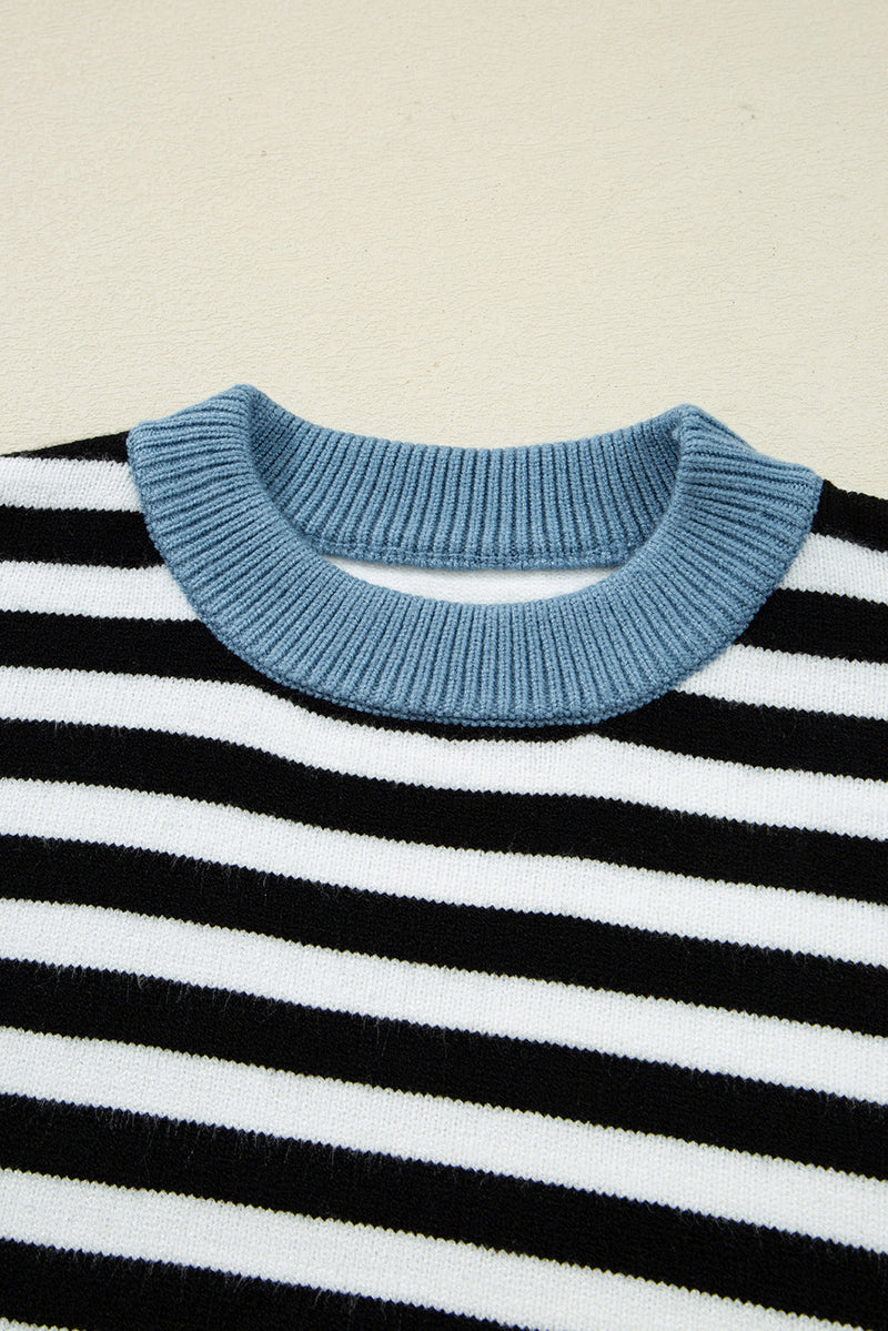 Julieta Colorblock Sleeve Chic Sweater