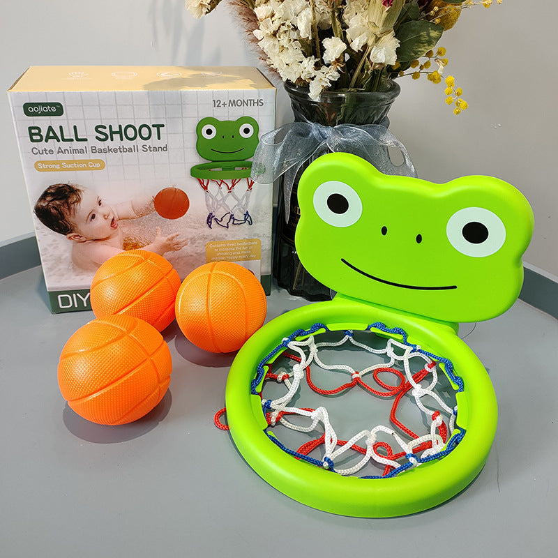 Water Play Toy Cartoon Mini Basketball Hoop For Bath Time