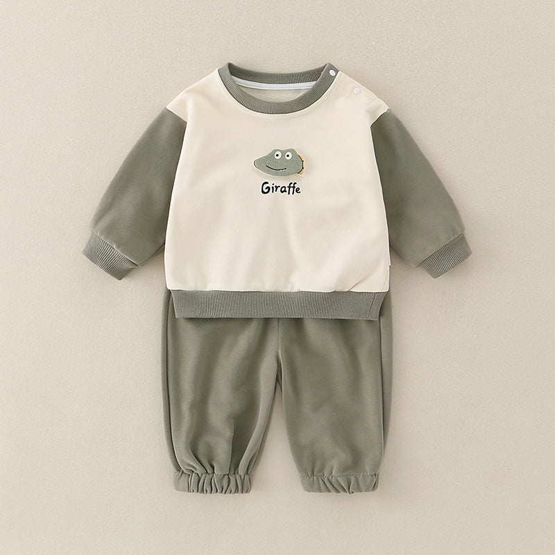 Pure Cotton Romper Set For Boys Cute Childrens Clothing Baby Boy Outfits