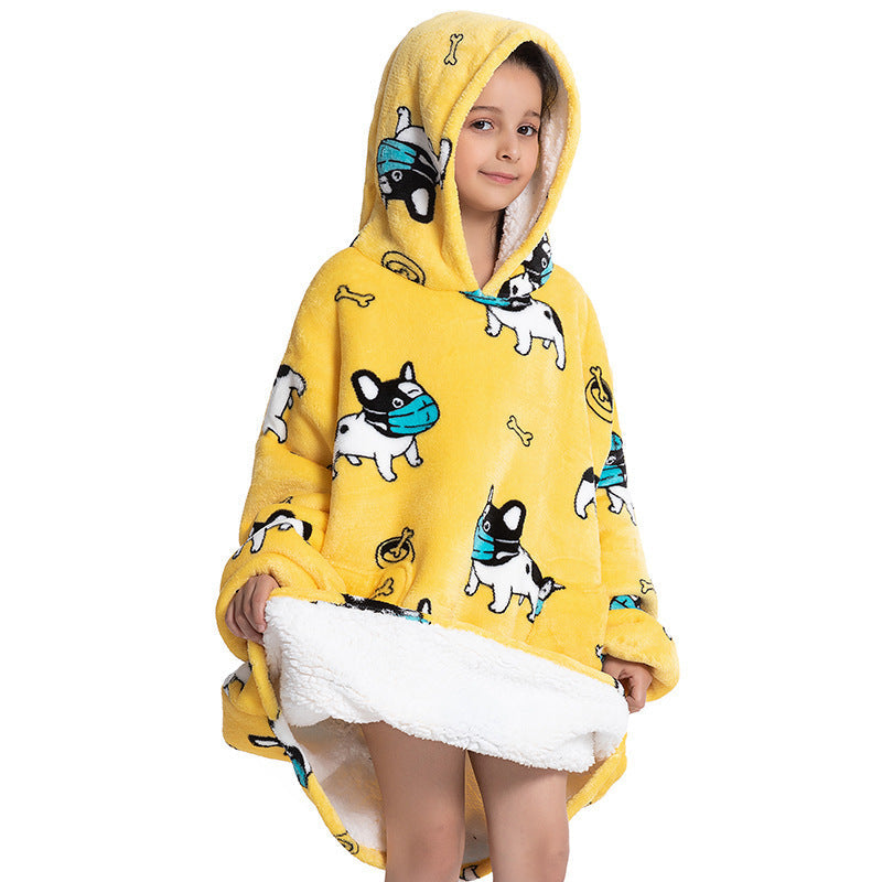 Composite Children's Flannel Lambswool Home Pajamas