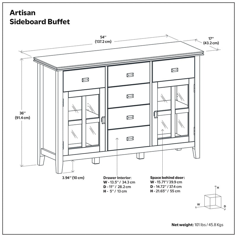 Artisan - Handcrafted Sideboard Buffet
