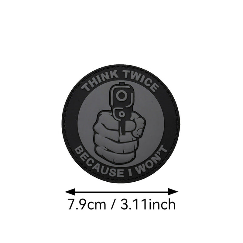 THINK TWICE BECAUSE I WON'T THINK TWICE Before Chapter PVC Flexible Glue Armband