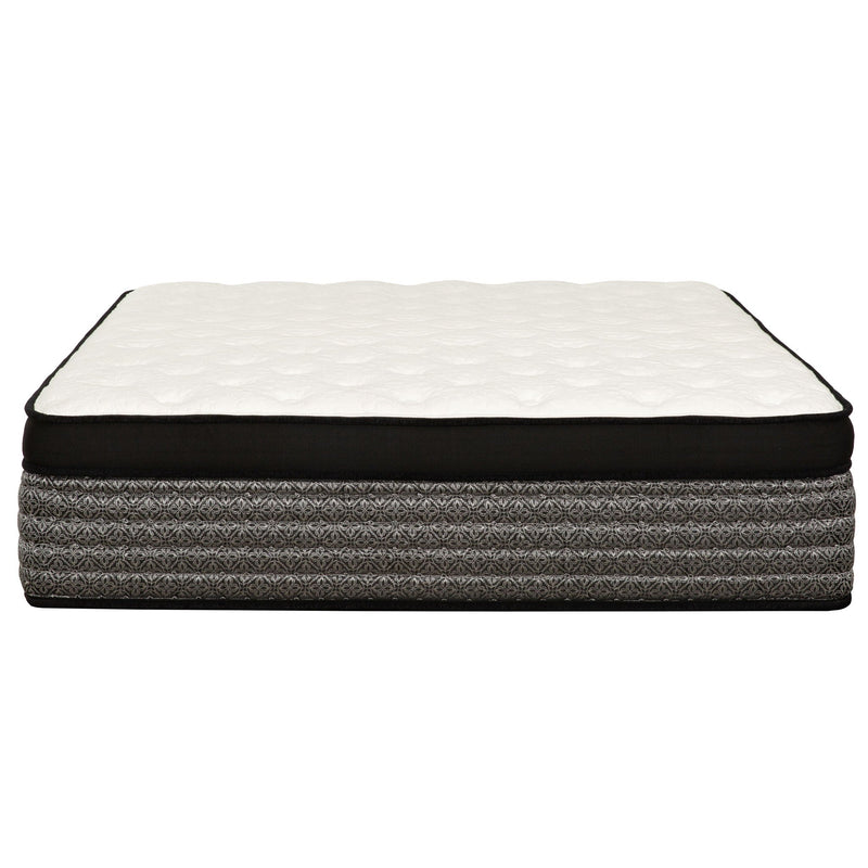 16" Premium Hybrid Mattress In A Box Plush Gel Memory Foam Top With Cooling Technology - Gray / White - Queen