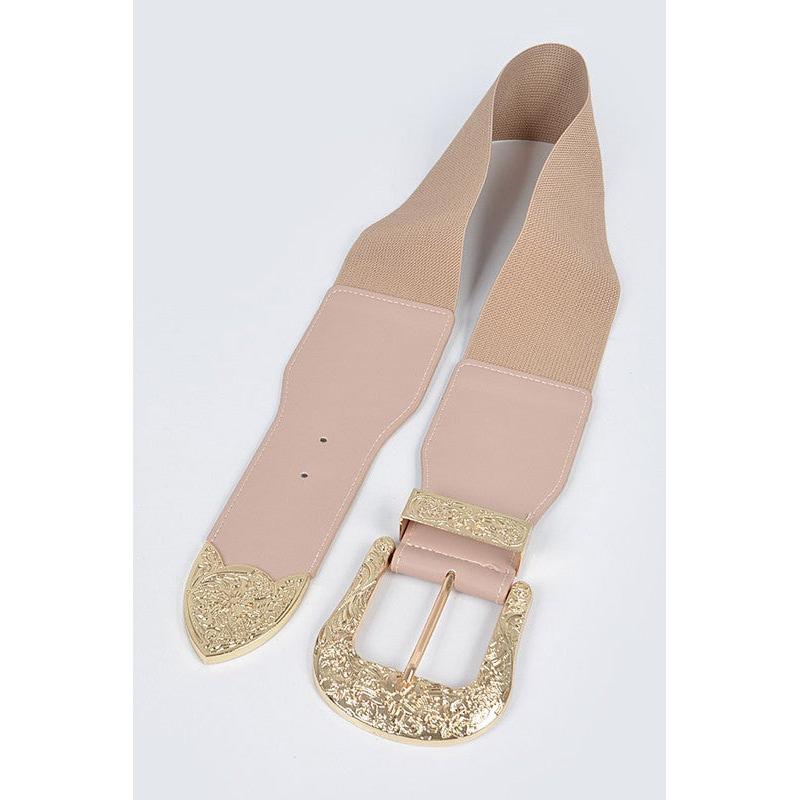 Motif Buckle Iconic Stretch Belt