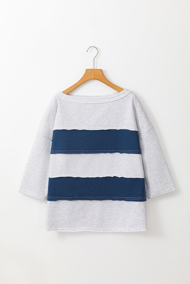 Melissa Sleeve Raw Seamed Sweatshirt