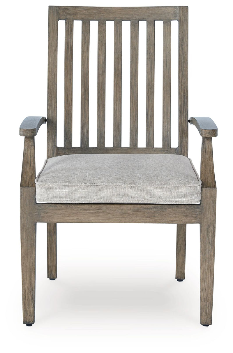 Rainier Ranch - Arm Chair With Cushion (Set of 2) - Brown / Beige