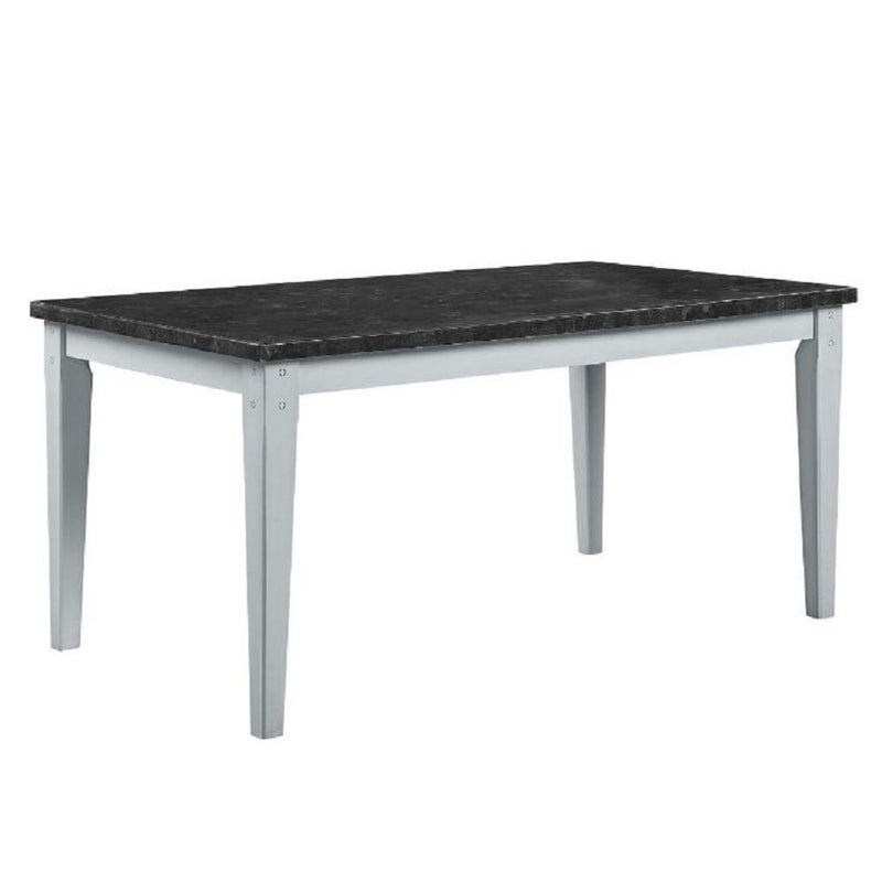 Lanton - Dining Table - Natural Marble & Antique White