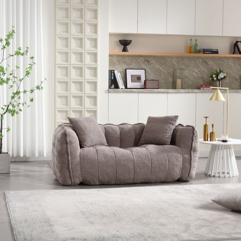 Cozy Beanbag Chair With High Resilience Foam Core For 2