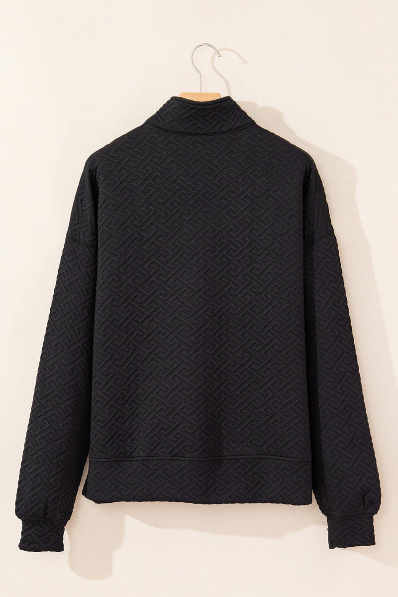 Saige Half Zipper Collared Sweatshirt