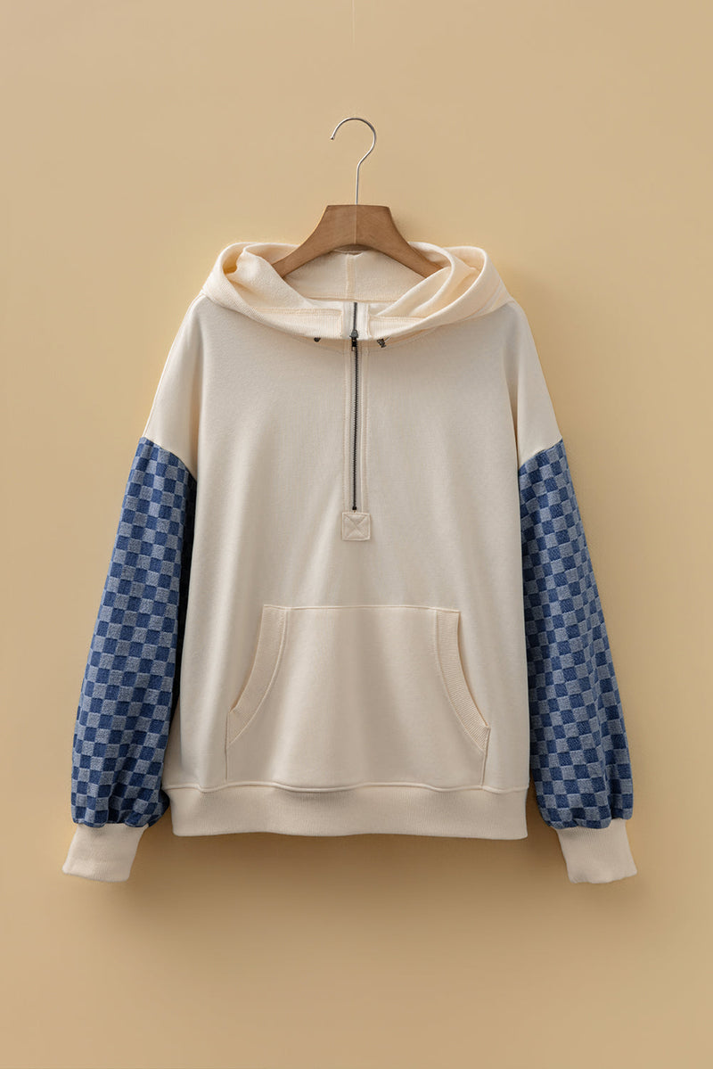 Adalynn Kangaroo Half Zipper Hoodie