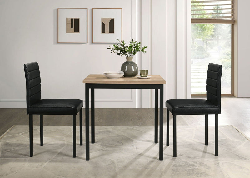 Garza Space Saving Rectangular Dining Table Greige Oak