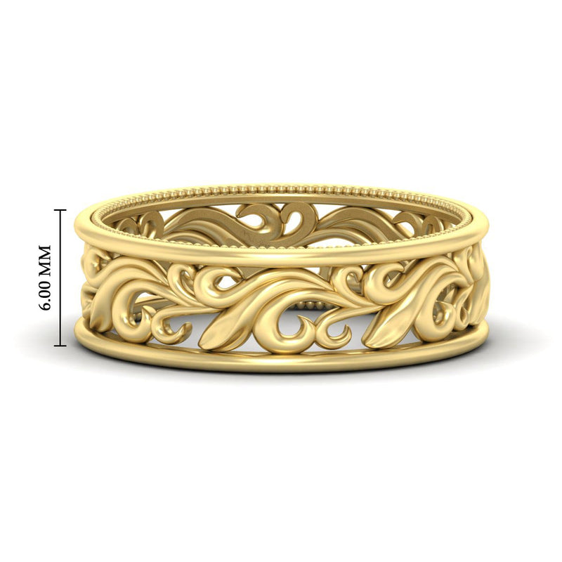Filigree Women Wedding Band