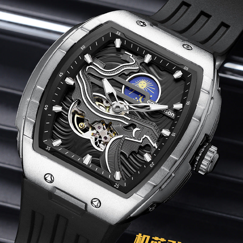 Men's Luminous Waterproof Skeleton Watch