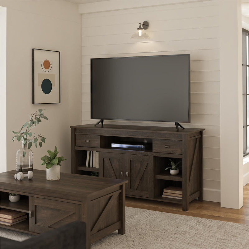 Farmington - TV Stand For TVs Up To 60" - Oak