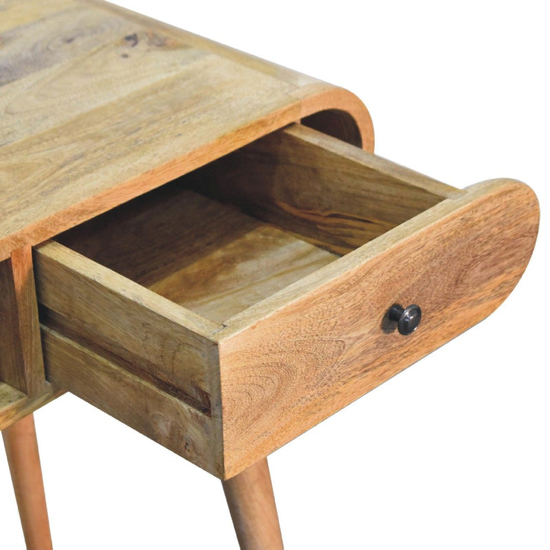 Writing Desk, Curved - Chestnut