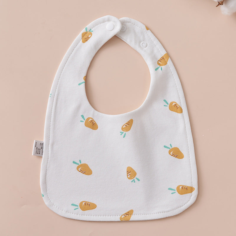 Babys Pure Cotton U-shaped Bib Waterproof Baby Bib