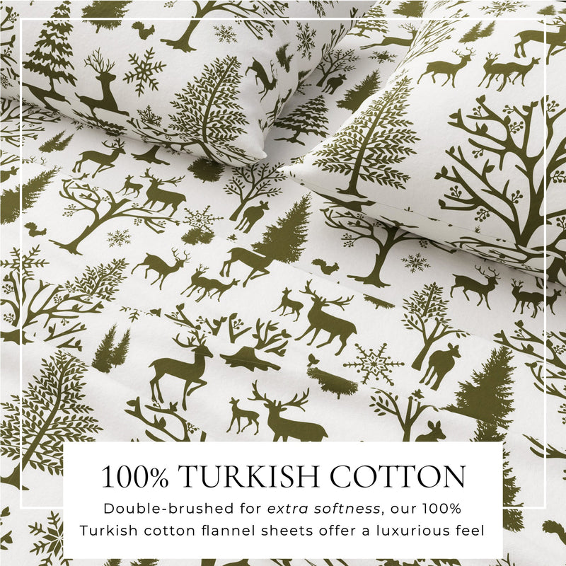 4-Piece Turkish Cotton Flannel Sheet - Lakeview Collection
