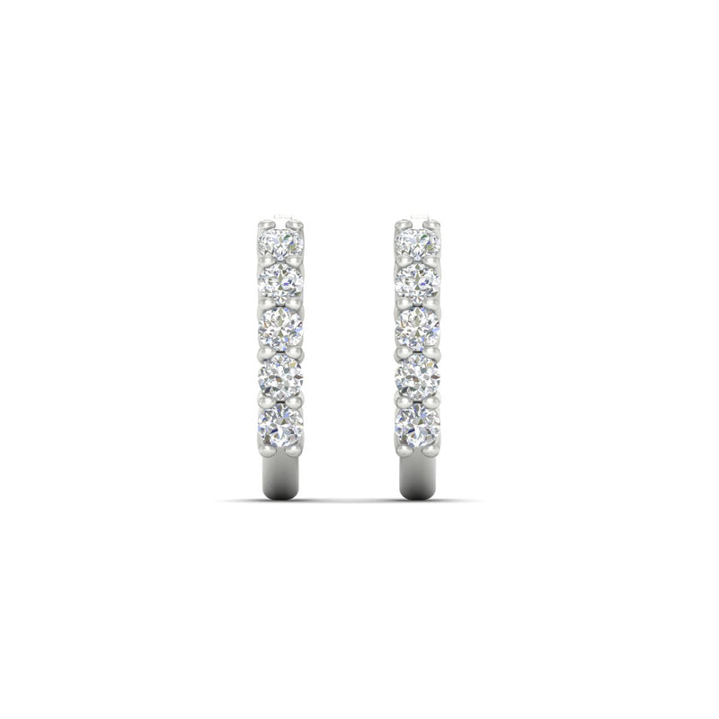 Half Huggie Hoop Earring