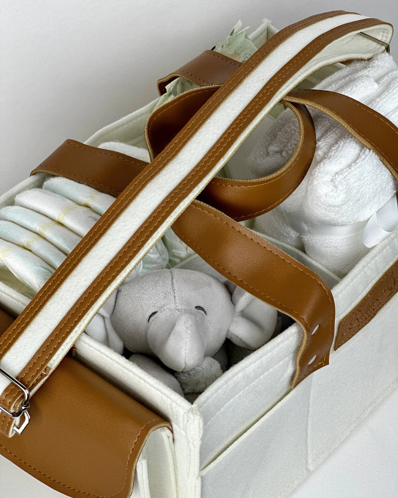 Magnolia Cream Diaper Caddy