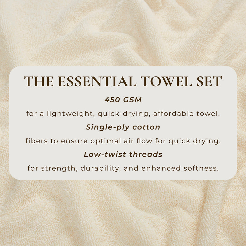Cotton Terry Bath Towel Set - Cooper Collection