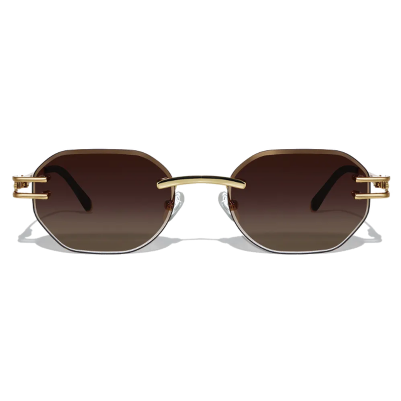 Dore 54mm Rimless Sunglasses | Brown