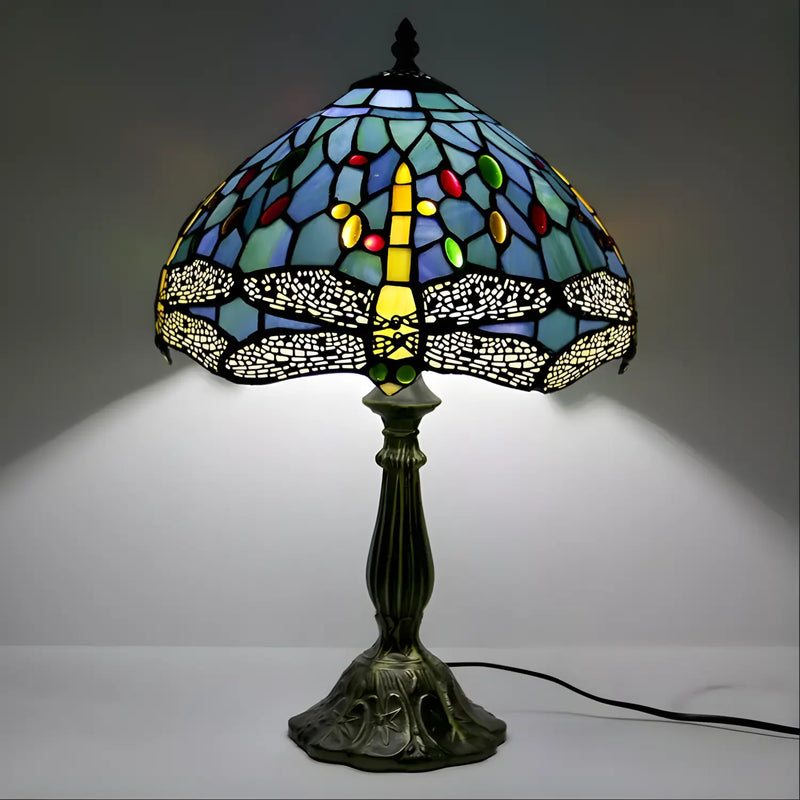 Dragonfly Tiffany Lamp Glass Tabletop Design