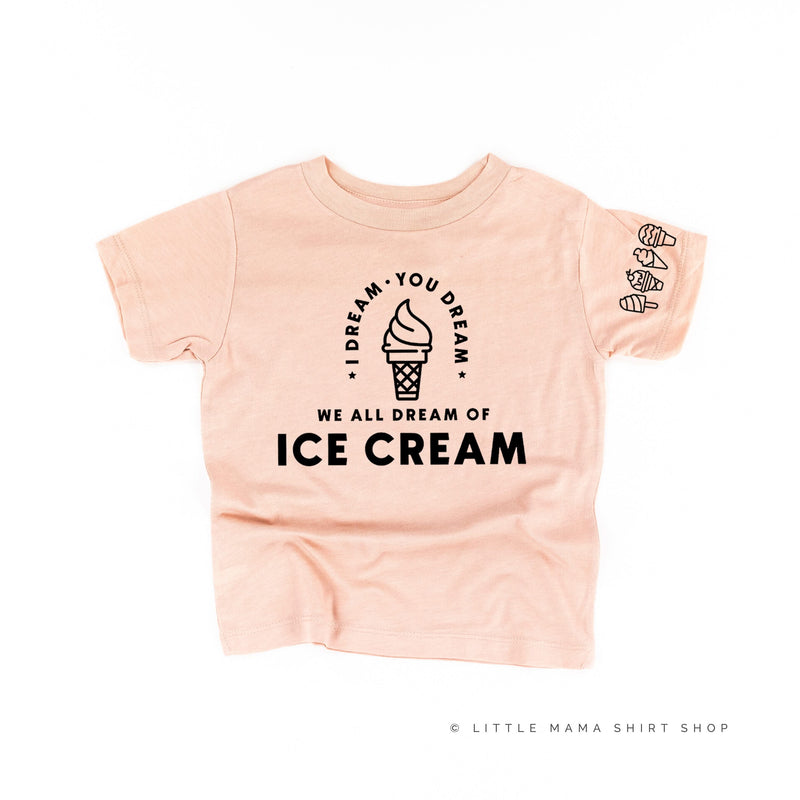 I Dream of Ice Cream - Ice Cream Sleeve Detail - Child Tee