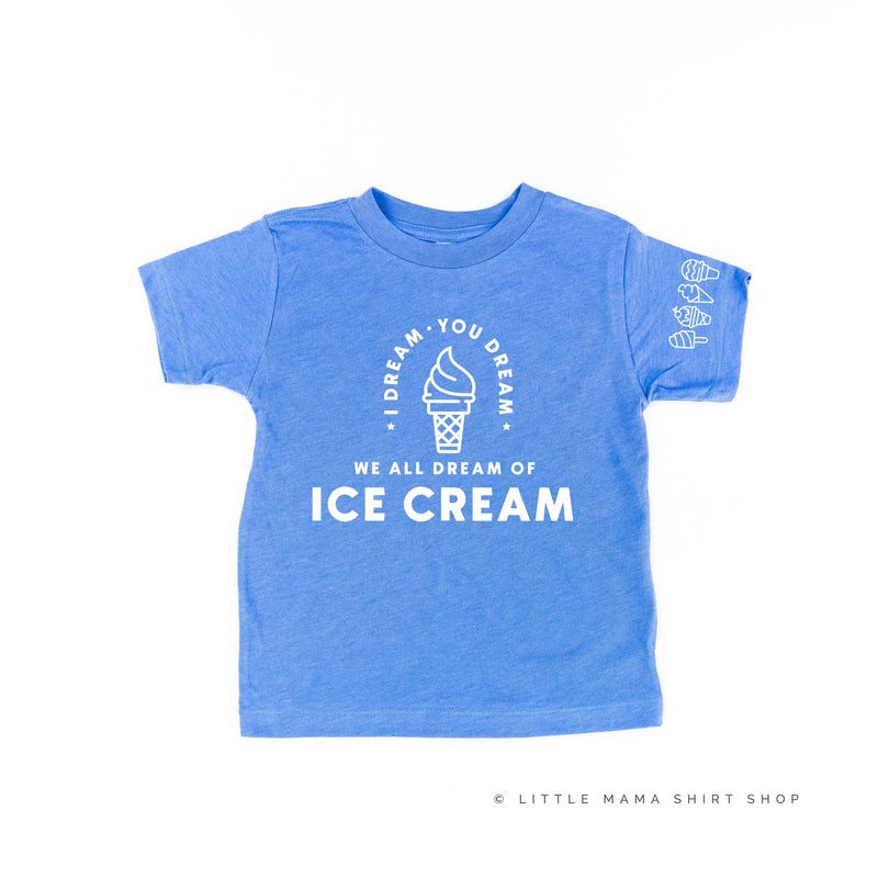 I Dream of Ice Cream - Ice Cream Sleeve Detail - Child Tee