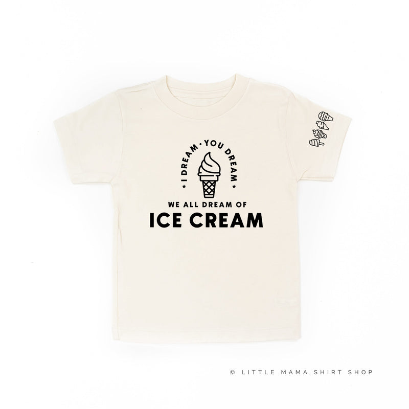I Dream of Ice Cream - Ice Cream Sleeve Detail - Child Tee