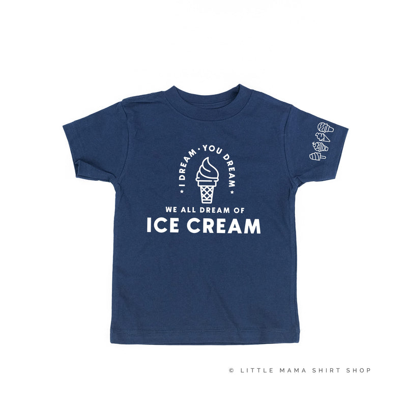 I Dream of Ice Cream - Ice Cream Sleeve Detail - Child Tee