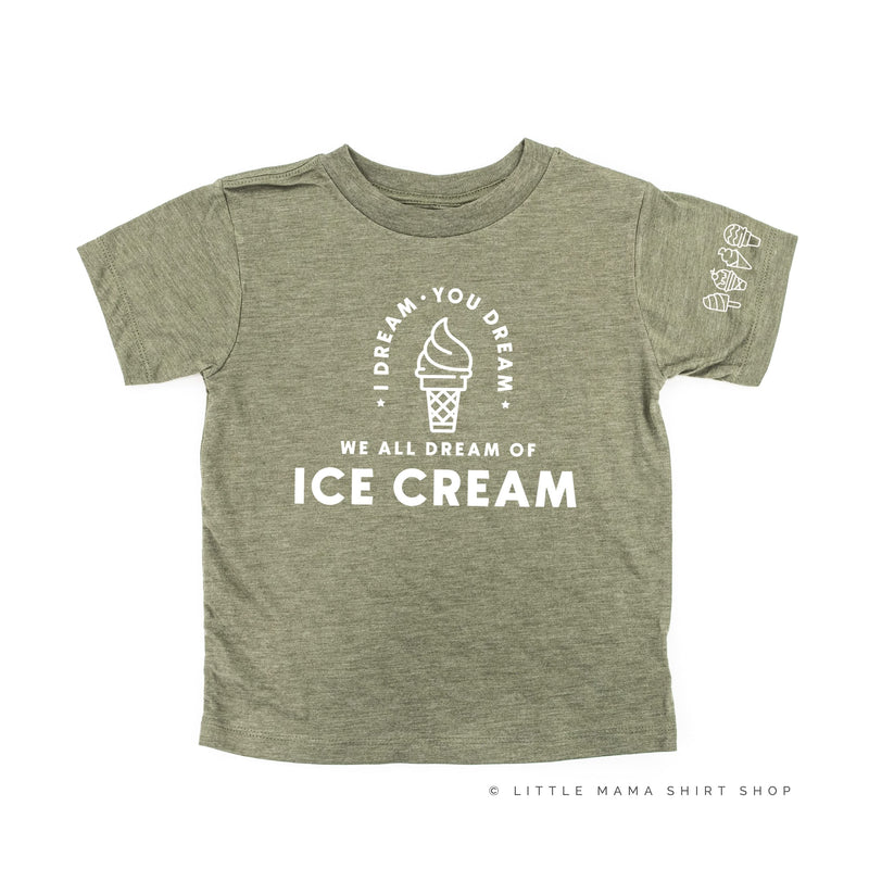 I Dream of Ice Cream - Ice Cream Sleeve Detail - Child Tee